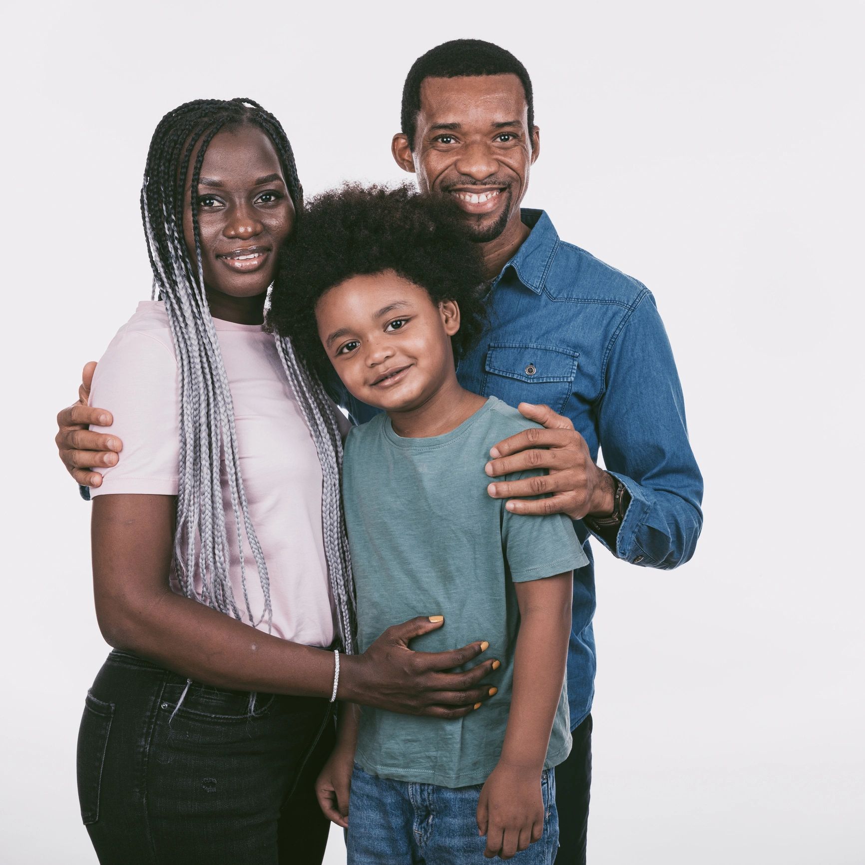 African portrait, family.