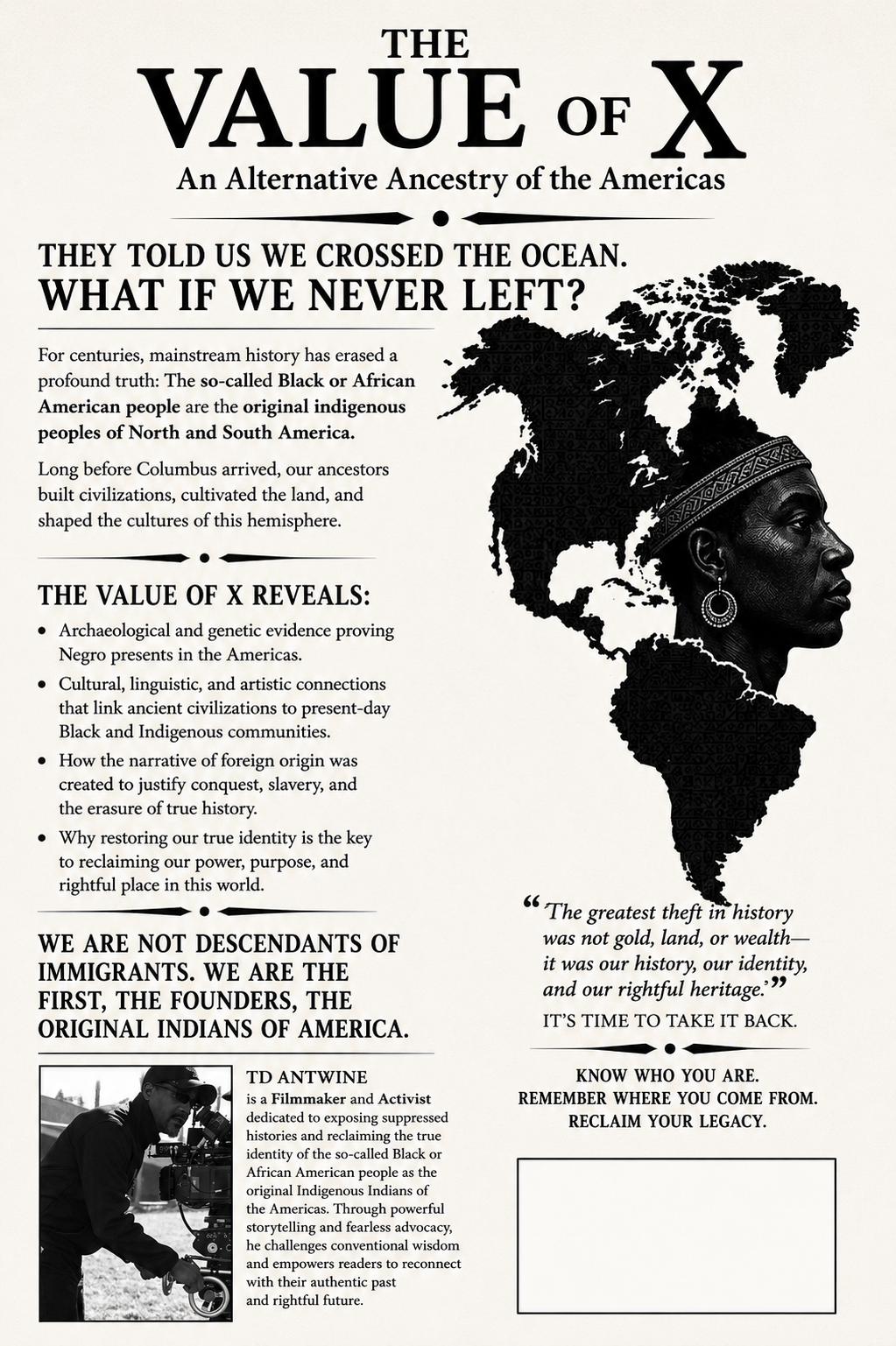 Back cover for Activists X upcoming release